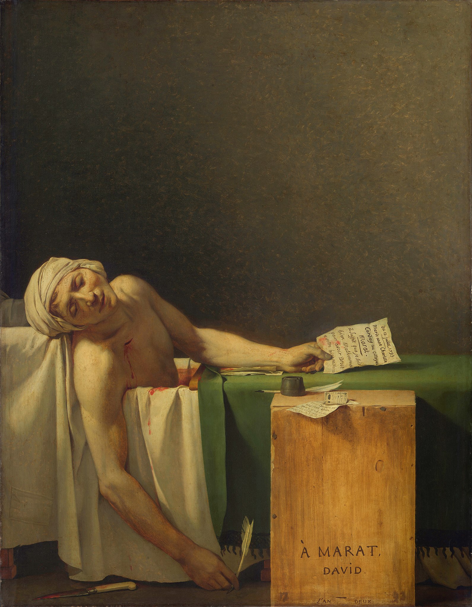 The Death of Marat (1793)
Jacques-Louis David