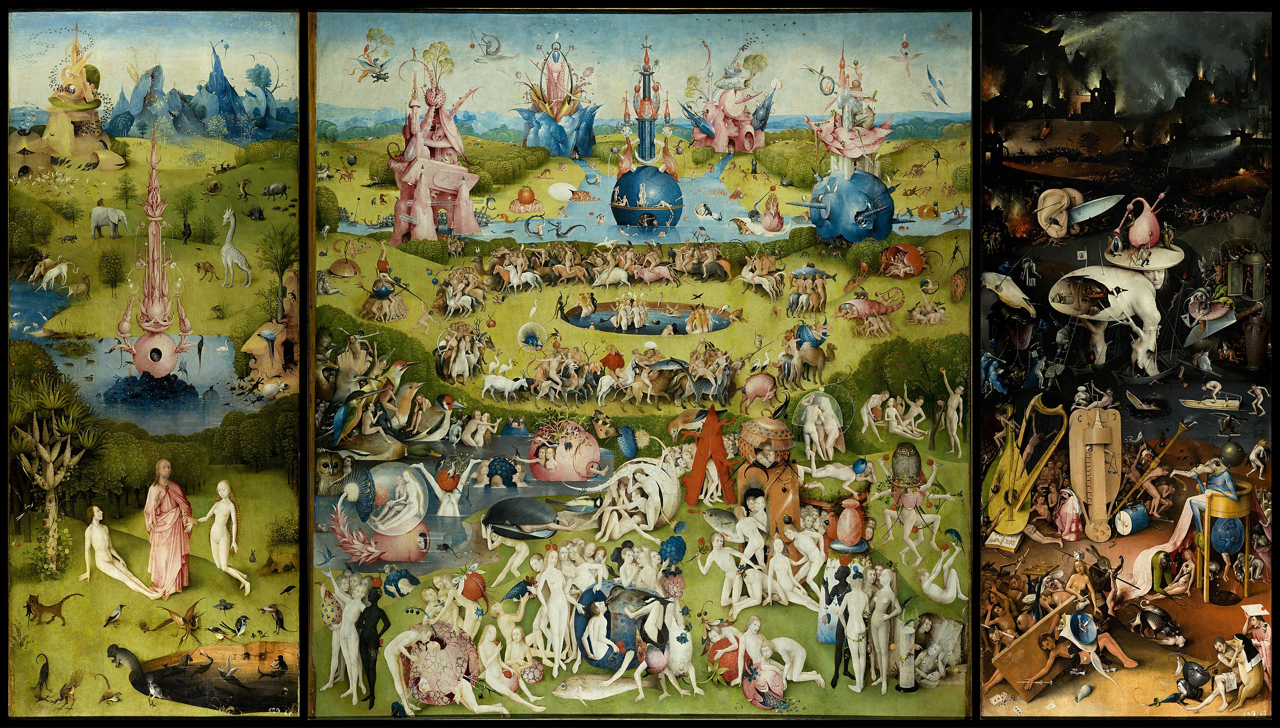 The Garden of Earthly Delights (1490–1510)
Hieronymus Bosch