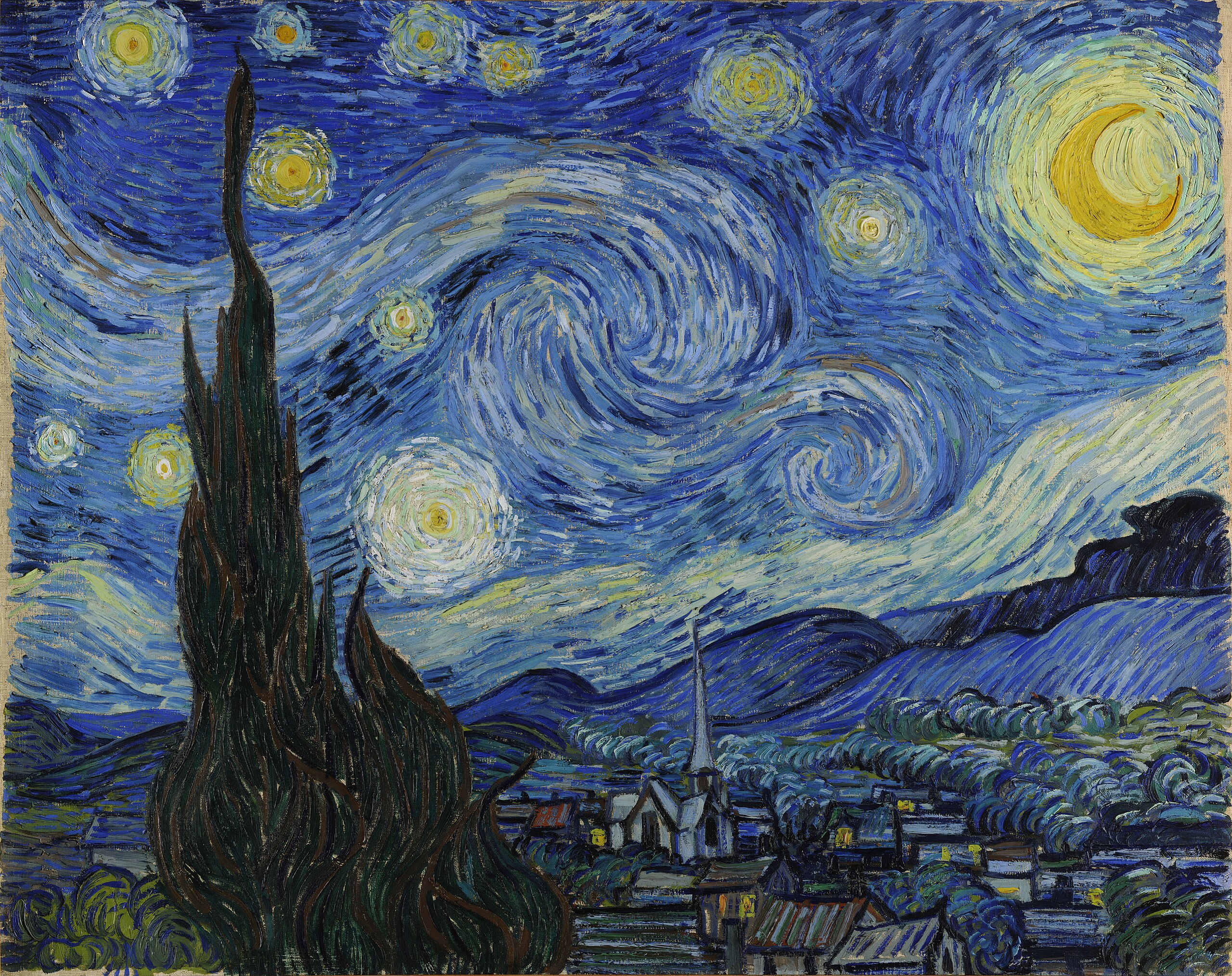 The Starry Night (1889)
Vincent van Gogh