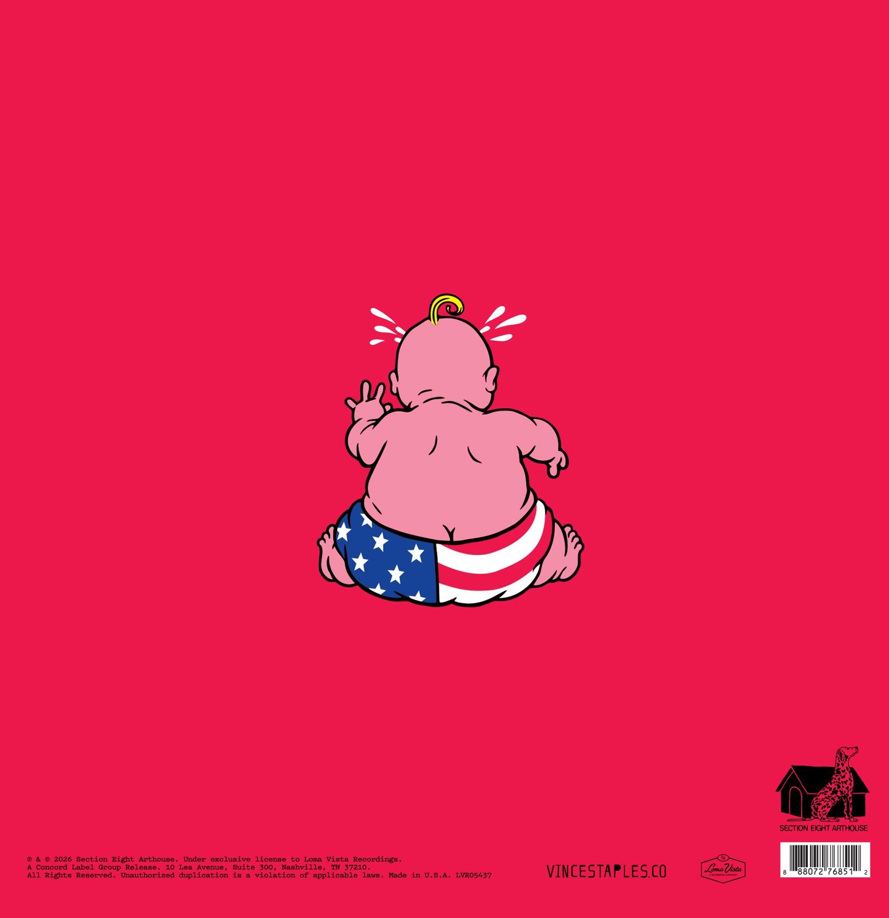 Vince Staples - Cry Baby (2026)
Kimou Meyer, Julio Battistelli
Back cover